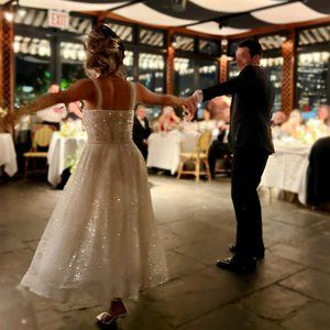 BRONX AND BANCO Mademoiselle Bridal Midi Dress - Wedding EXCELLENT CONDITION